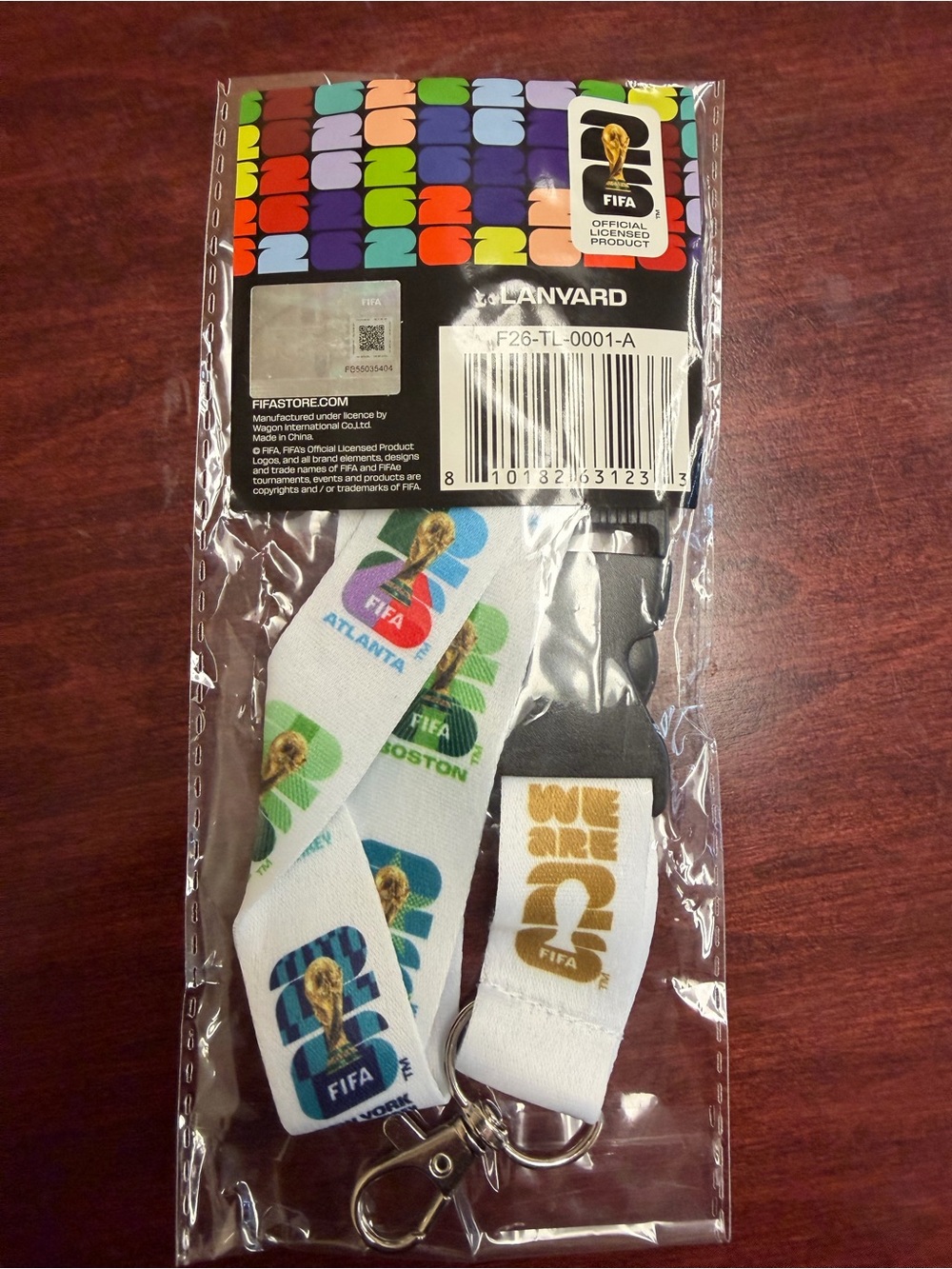 FIFA World Cup 2026 official Home Depot lanyard